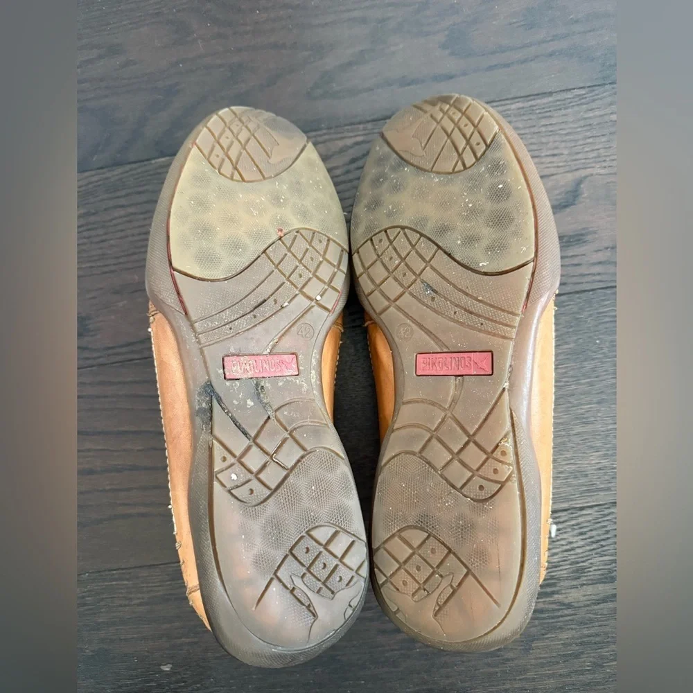 PIKOLINOS San Telmo Brown Leather Loafers Size 42